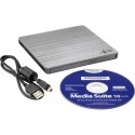 H.L Data Storage Ultra Slim Portable DVD-Writer Silver