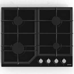 Gorenje | GT641KB | Hob | Gas on glass | Number of burners/cooking zones 4 | Rotary knobs | Black
