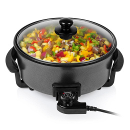 Tristar | PZ-9135 | Multifunctional grill pan XL | Grill | Diameter 30 cm | 1500 W | Lid included | Fixed handle | Black | Diame