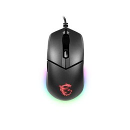 MSI Clutch GM11 Gaming Mouse, Wired, Black MSI | Clutch GM11 | Optical | Gaming Mouse | Black | Yes