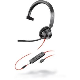 Poly Blackwire 3315, BW3315-M USB-C Poly | USB-C Headset | Built-in microphone | Yes | Black | USB Type-C | Wired | Blackwire 33