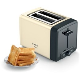 Bosch | TAT4P427 | DesignLine Compact Toaster | Power 970 W | Number of slots 2 | Housing material Stainless steel | Beige
