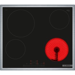 Bosch | PKE645FP2E Series 6 | Hob | Vitroceramic | Number of burners/cooking zones 4 | DirectSelect | Timer | Black