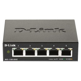 D-Link | Smart Managed Switch | DGS-1100-05V2/E | Managed L2 | Rackmountable | 10/100 Mbps (RJ-45) ports quantity | 1 Gbps (RJ-4