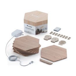 Nanoleaf | Elements Wood Look Hexagons Starter Kit (7 panels) | W | Cool White + Warm White