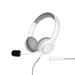 Energy Sistem Headset Office 3 White (USB and 3.5 mm plug, volume and mute control, retractable boom mic) Energy Sistem | Headse