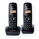 Panasonic | Cordless | KX-TG1612FXH | Built-in display | Caller ID | Black | Conference call | Phonebook capacity 50 entries | W