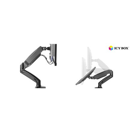 ICY BOX IB-MS303-T Monitor stand with desk mounted base for a screen size up to 27"" Raidsonic