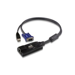 Aten | USB VGA KVM Adapter | 1 x RJ-45 Female, 1 x USB Male, 1 x HDB-15 Male