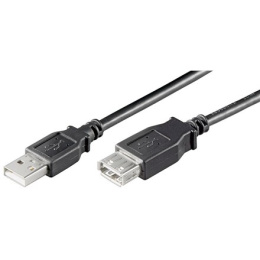 Goobay | USB extension cable | Female | 4 pin USB Type A | Male | Black | 4 pin USB Type A | 3 m