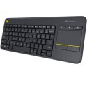 Logitech | K400 Plus | Keyboard with Trackpad | Wireless | NL | Black | USB port | 380 g