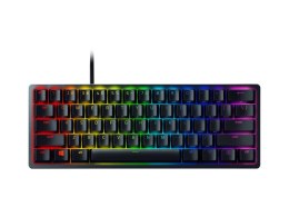 Razer Huntsman Mini 60%, klawiatura gamingowa, Opto-Mechaniczna, oświetlenie LED RGB, NORD, czarna, przewodowa