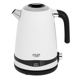 Adler Kettle AD 1295w	 Electric, 2200 W, 1.7 L, Stainless steel, 360° rotational base, White