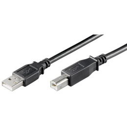 Goobay | USB cable | Male | 4 pin USB Type A | Male | Black | 4 pin USB Type B | 3 m