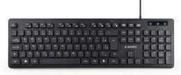 Gembird Multimedia Keyboard KB-MCH-04 USB Keyboard, Wired, US, Black
