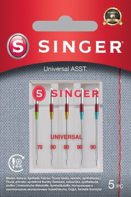 Singer Universal Needle ASST 5PK for Woven Fabrics