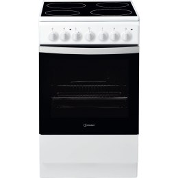 INDESIT Cooker IS5V4PHW/E Hob type Vitroceramic, Oven type Electric, White, Width 50 cm, Grilling, 61 L, Depth 60 cm
