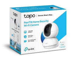 TP-LINK Pan/Tilt Home Security Wi-Fi Camera Tapo C200 4mm/F/2.4, tryb prywatności, alarm dźwiękowy i świetlny, detekcja ruchu i 