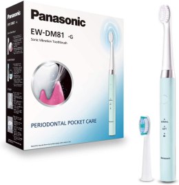 Panasonic Elektryczna szczoteczka do zębów EW-DM81-G503 Ładowalna, Dla dorosłych, Ilość główek szczoteczki w zestawie 2, Ilość t