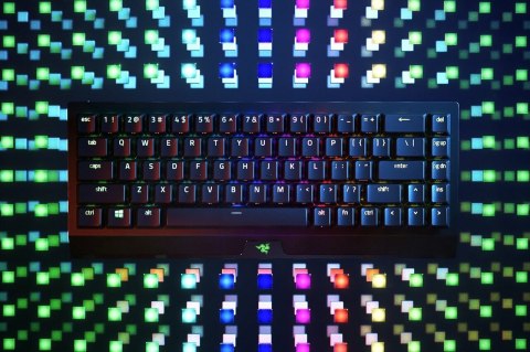 Razer | BlackWidow V3 Mini HyperSpeed | Mechanical Gaming Keyboard | RGB LED light | RU | Wireless | Black | Bluetooth | Yellow 