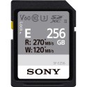 Sony | SF-E Series UHS-II SDXC Memory Card | SF-E256 | 256 GB | SDXC | Flash memory class 10