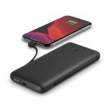 Belkin | BOOST CHARGE Plus Power Bank | 10000 mAh | Integrated LTG and USB-C cables | Black