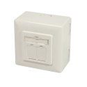 Logilink | NP0006A Wall Outlet | Pure White | Metal die-cast housing with strain relief