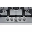 Bosch | PGQ7B5B90 | Hob | Gas | Number of burners/cooking zones 5 | Rotary knobs | Stainless steel