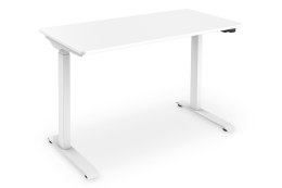 Digitus Electric height adjustable desk, 73 - 123 cm, Maximum load weight 50 kg, Metal, White