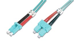 Digitus FO Patch Cord, Duplex, LC to LC SC MM OM3 50/125 µ, 2 m