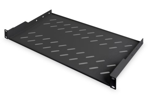 Digitus | Fixed Shelf for Racks | DN-19 TRAY-1-SW | Black | The shelves for fixed mounting can be installed easy on the two fron