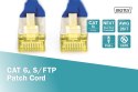 Digitus | CAT 6a | Patch cable | Shielded foiled twisted pair (SFTP) | Male | RJ-45 | Male | RJ-45 | Blue | 0.5 m