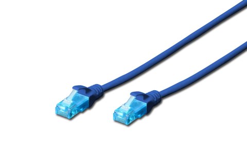 Digitus | CAT 5e | Patch cable | Unshielded twisted pair (UTP) | Male | RJ-45 | Male | RJ-45 | Blue | 1 m