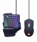 Gembird | 2-in-1 backlight USB gaming desktop kit | GGS-IVAR-TWIN | Keyboard and Mouse Set | Wired | Mouse included | US | Black