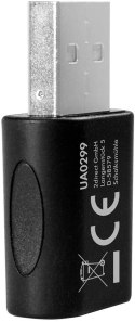 Logilink UA0299 USB 2.0 Adapter, Audio, USB-A/M to 3.5mm 4-Pin/F, black