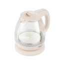 Adler | Kettle | AD 1283C | Electric | 900 W | 1 L | Glass/Stainless steel | 360° rotational base | Cream