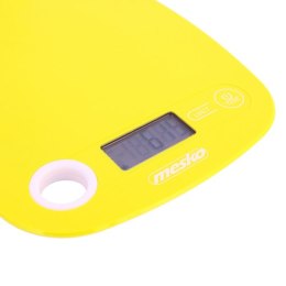 Mesko Kitchen scale MS 3159y Maximum weight (capacity) 5 kg, Graduation 1 g, Display type LCD, Yellow