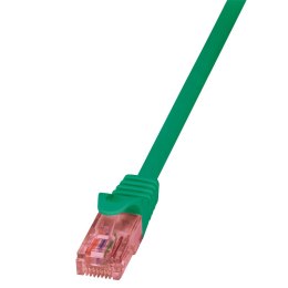 Logilink | CAT 6 | Patch cable | Unshielded twisted pair (UTP) | Male | RJ-45 | Male | RJ-45 | Green | 0.25 m