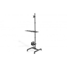 Digitus | Mobile workstation with individual height adjustment | DA-90374 | Monitor Mount, PC Holder | 17-32 