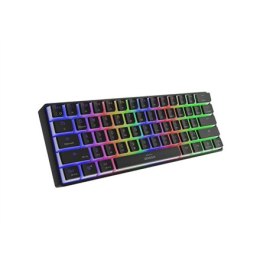 Genesis THOR 660 RGB Gaming keyboard, RGB LED light, US, Black, Wireless/Wired, Wireless connection, Gateron Red Switch
