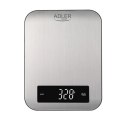 Adler | Kitchen scale | AD 3174 | Maximum weight (capacity) 10 kg | Graduation 1 g | Display type LED | Inox
