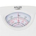 Adler | Mechanical bathroom scale | AD 8151w | Maximum weight (capacity) 130 kg | Accuracy 1000 g | White