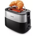 Philips | HD2516/90 Daily Collection | Toaster | Power 830 W | Number of slots 2 | Housing material Plastic | Black