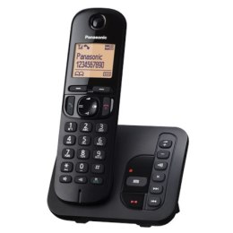 Panasonic Cordless KX-TGC220FXB Black, wbudowany wyświetlacz, Speakerphone, Caller ID, pojemność książki telefonicznej 50 wpisów