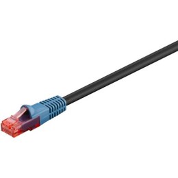 Goobay | CAT 6 Outdoor-patch cable U/UTP | 94389 | 10 m | Black | Prewired, unshielded LAN cable with RJ45 plugs for connecting 