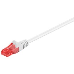 Goobay | CAT 6 patch cable U/UTP | 68632 | 0.5 m | White | Prewired, unshielded LAN cable with 2x RJ45 plugs for connecting netw