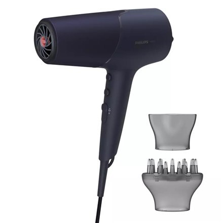 Philips | Hair Dryer | BHD510/00 | 2300 W | Number of temperature settings 3 | Ionic function | Diffuser nozzle | Blue/Metal