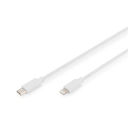 Digitus Kabel Lightning do USB-C do transmisji danych/ładowania DB-600109-020-W USB-C do Lightning, USB C, Apple Lightning 8-pin