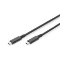 Digitus | USB-C cable | Male | 24 pin USB-C | Male | Black | 24 pin USB-C | 0.8 m