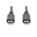 Digitus | USB-C cable | Male | 24 pin USB-C | Male | Black | 24 pin USB-C | 0.8 m